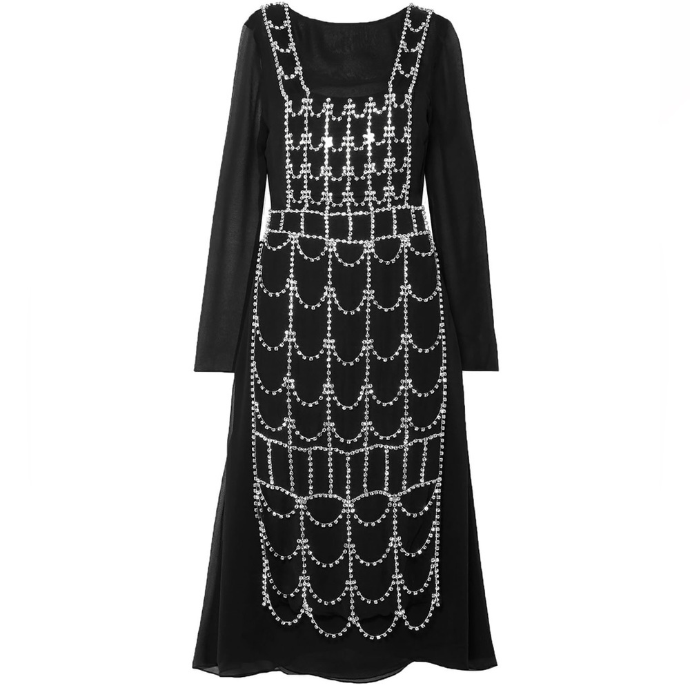 New authentic Area embellished dress